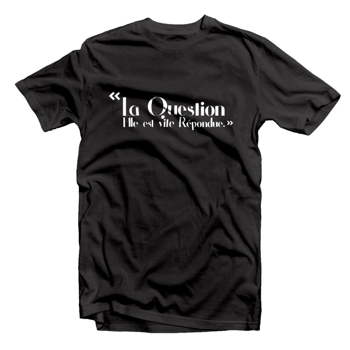 T-shirt LA QUESTION ELLE EST VITE REPONDUE