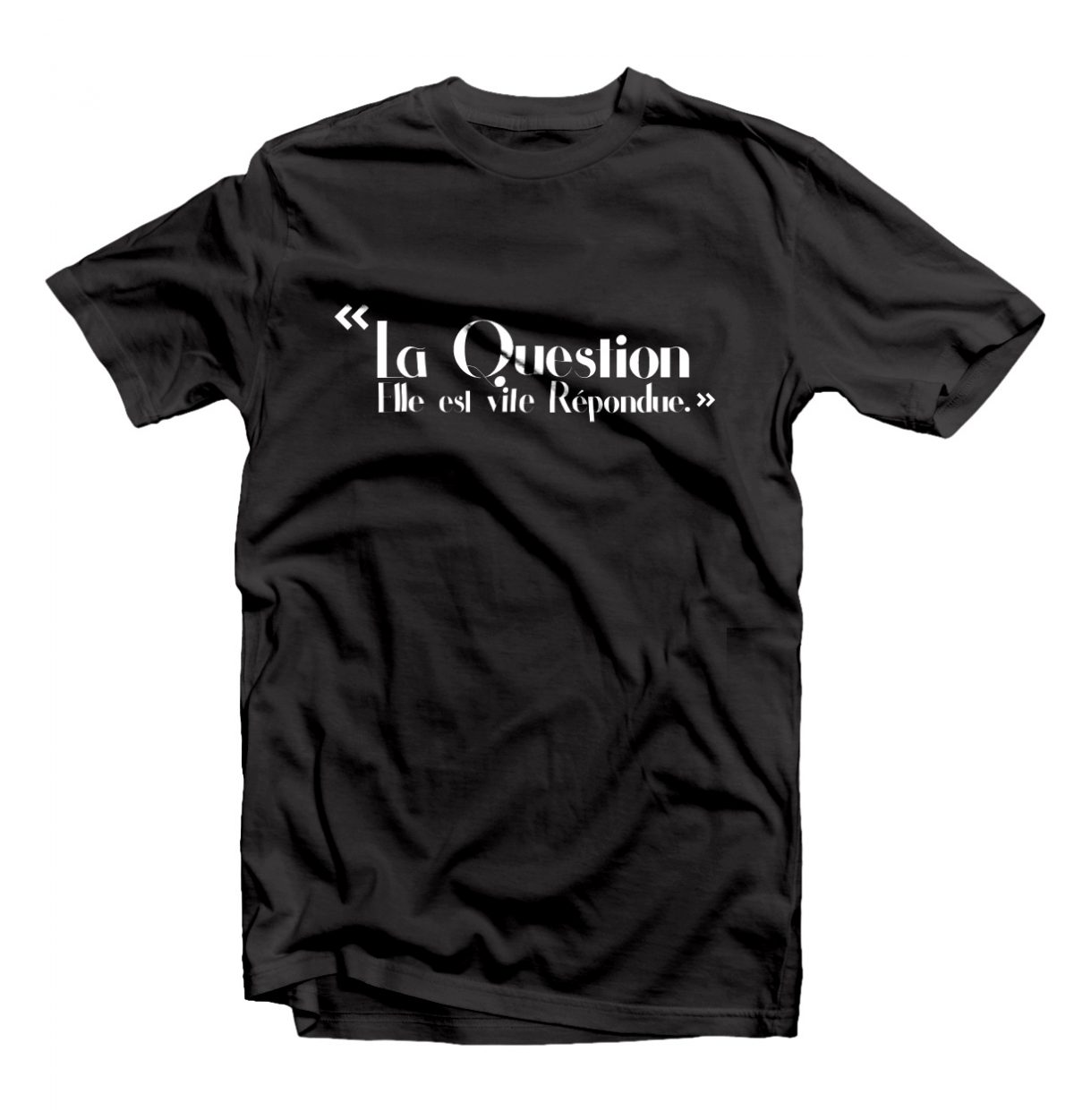 T-shirt LA QUESTION ELLE EST VITE REPONDUE
